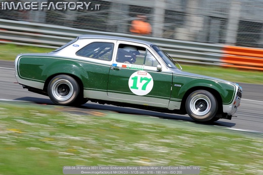 2008-04-26 Monza 0831 Classic Endurance Racing - Boissy-Miran - Ford Escort 1600 RC 1972